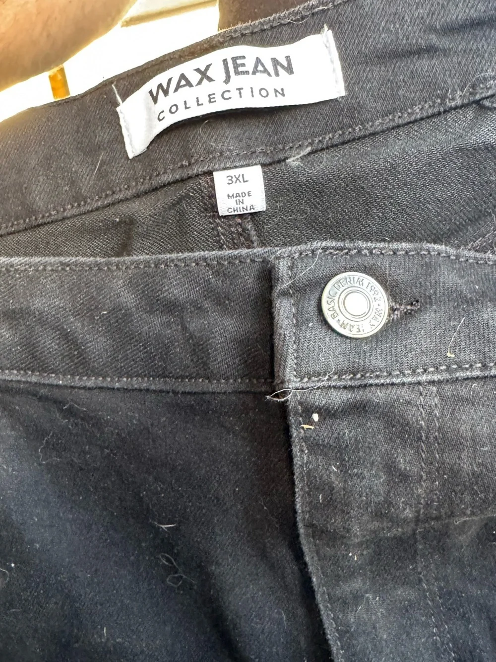 Wax Jeans Collection Black Distressed Jean Shorts Size 3X